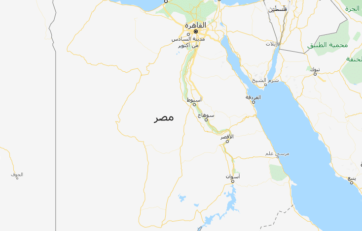 خريطة مصر بالمدن كاملة