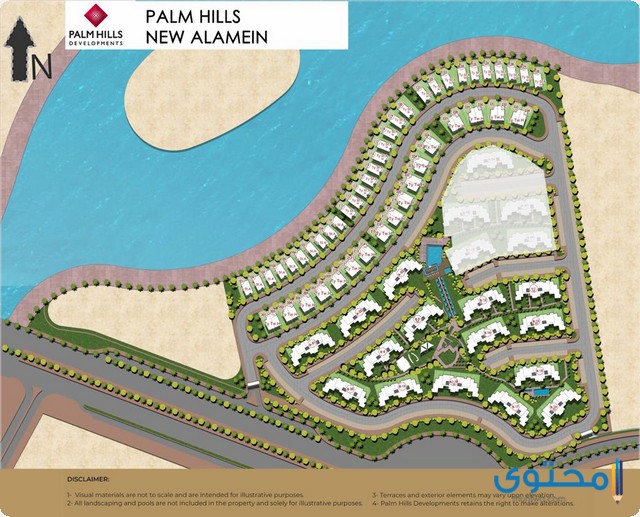 موقع وخدمات بالم هيلز العلمين الجديدة (PALM HILLS ALAMEIN)