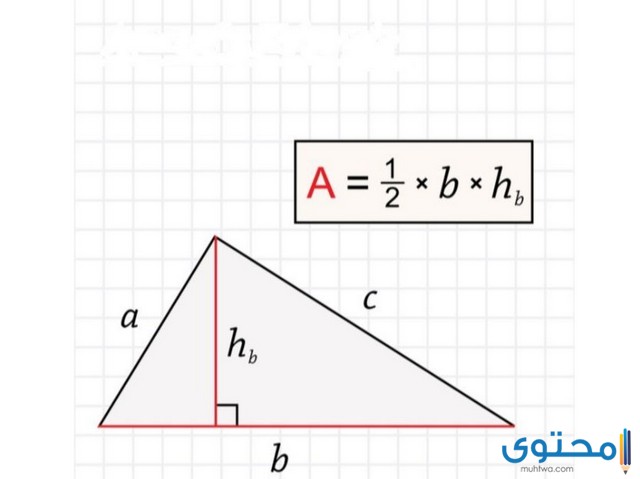 تتقاطع المستقيمات التي تحوي ارتفاعات أي مثلث
