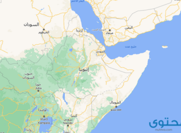 خريطة إثيوبيا