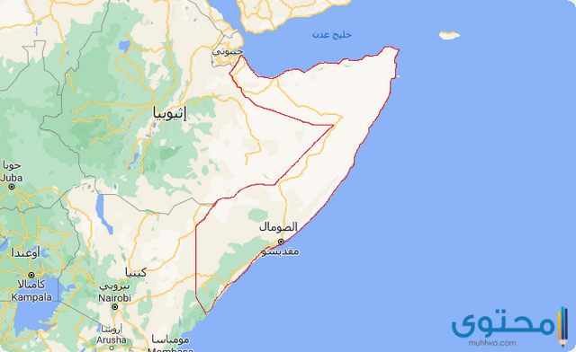 خريطة الصومال بالمدن كاملة 2024
