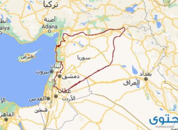 خريطة سوريا بالمدن