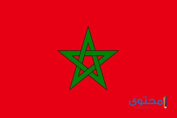 علم المغرب للتلوين4 رسومات علم المغرب للتلوين