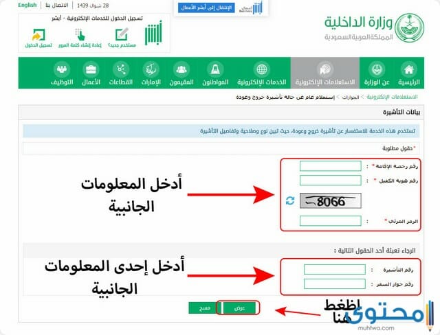 صلاحية التأشيرات