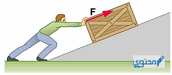 عندما تؤثر قوة في جسم ما، ويتحرك لمسافة معينة، فإن ذلك يقصد به
